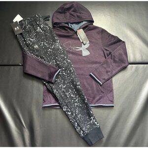 NWT Under Armour Hoodie & Jogger Set Boys Youth Size Large